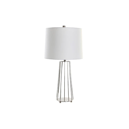 Tischlampe DKD Home Decor Metall Polyester Weiß 220 V 50 W (33 x 33 x 66 cm)