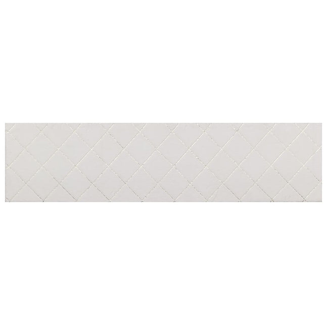 Teppich DKD Home Decor Weiß Rhombusse Moderne (60 x 240 x 2,2 cm)