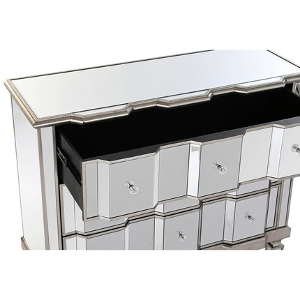 Schubladenschrank DKD Home Decor Spiegel Silberfarben MDF (103 x 40 x 92 cm)