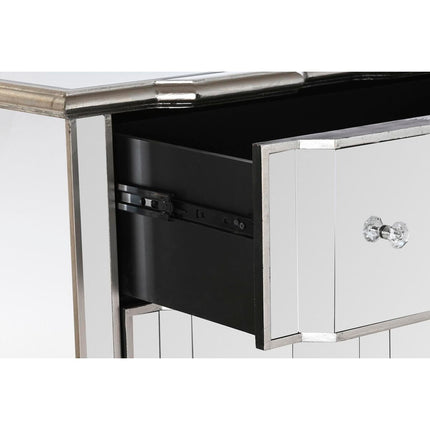 Schubladenschrank DKD Home Decor Spiegel Silberfarben MDF (103 x 40 x 92 cm)