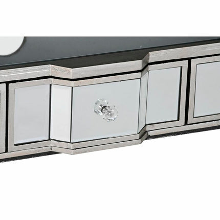 TV-Möbel DKD Home Decor Silberfarben Spiegel MDF (112 x 50 x 45 cm)