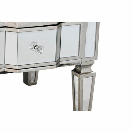 TV-Möbel DKD Home Decor Silberfarben Spiegel MDF (112 x 50 x 45 cm)