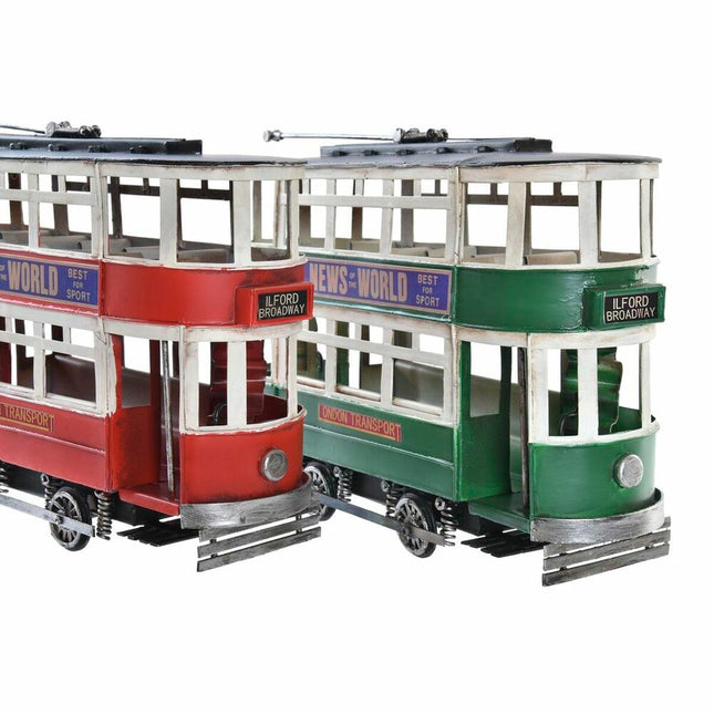 Deko-Figur DKD Home Decor 28 x 9 x 20 cm Vintage Eisenbahn (2 Stück)