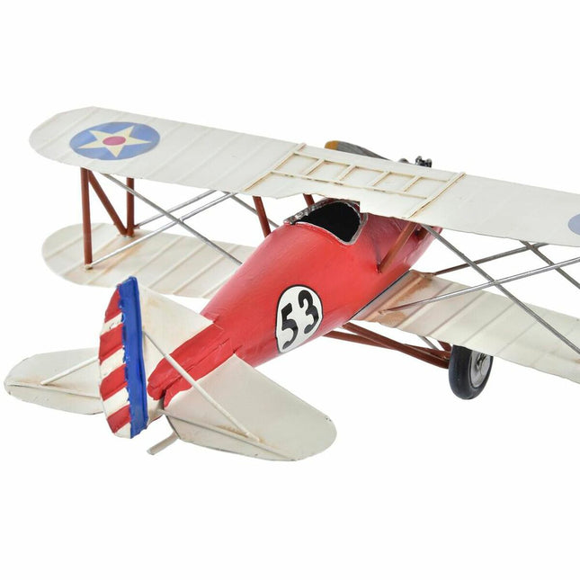 Deko-Figur DKD Home Decor 32 x 25,5 x 10,5 cm Vintage Flugzeug (2 Stück)