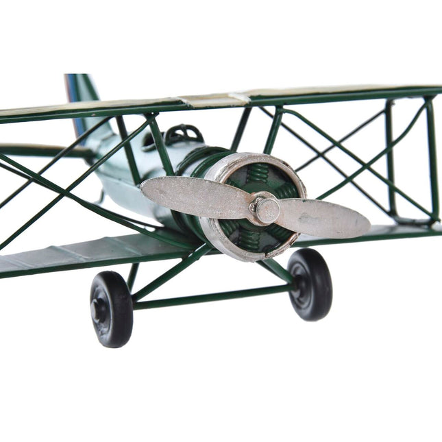 Deko-Figur DKD Home Decor 16 x 15 x 6,5 cm Vintage Flugzeug (3 Stücke)