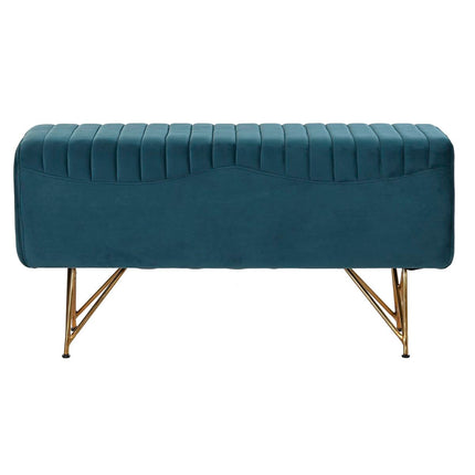 Hocker DKD Home Decor   90 x 31 x 47 cm Metall türkis