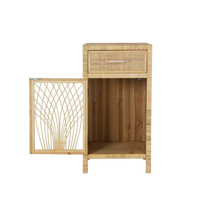 Nachttisch DKD Home Decor 42 x 35 x 80 cm natürlich Braun