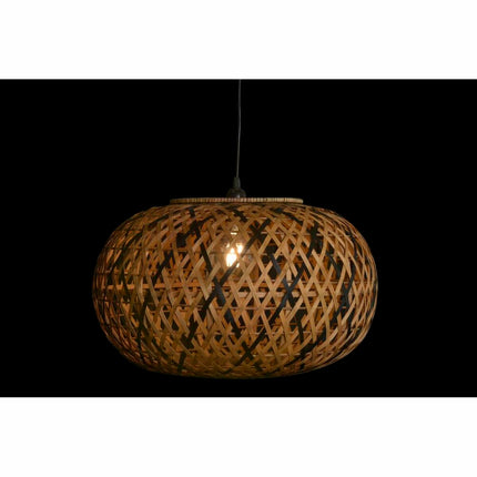 Deckenlampe DKD Home Decor 51 x 51 x 30 cm Schwarz Braun Bambus 50 W