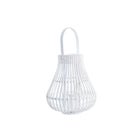 Laterne DKD Home Decor Kristall Weiß Bambus Urban (29 x 29 x 34 cm)