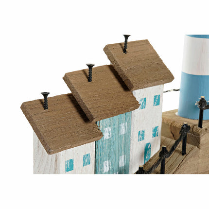 Deko-Figur DKD Home Decor 24 x 8 x 30 cm natürlich Blau Leuchtturm Mediterraner