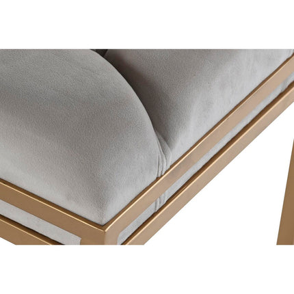 Barhocker DKD Home Decor   Beige Metall Polyester (100 x 40 x 50 cm)