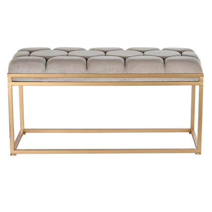 Barhocker DKD Home Decor   Beige Metall Polyester (100 x 40 x 50 cm)