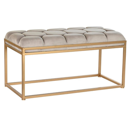 Barhocker DKD Home Decor   Beige Metall Polyester (100 x 40 x 50 cm)