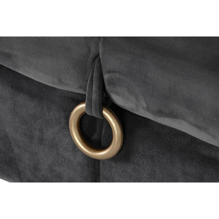 Hocker DKD Home Decor   125 x 46 x 50 cm Grau Metall