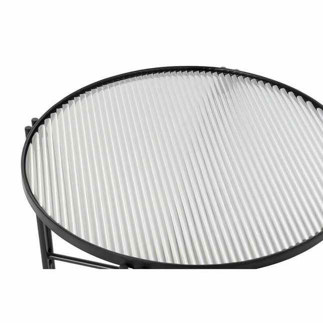 Beistelltisch DKD Home Decor Kristall Metall (63 x 63 x 46 cm)