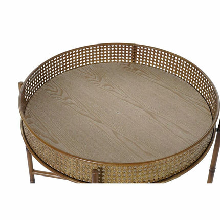 Beistelltisch DKD Home Decor natürlich Metall (59 x 59 x 50 cm)