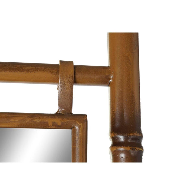 Handtuchständer DKD Home Decor Spiegel Metall Senf (55 x 3 x 190 cm)