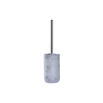 Toilettenbürste DKD Home Decor Scandi Silberfarben Grau Zement Edelstahl Aluminium (10 x 10 x 40 cm)