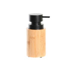Seifenspender DKD Home Decor natürlich Schwarz Bambus PP (8 x 8 x 16 cm)
