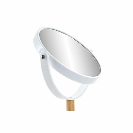 Spiegel DKD Home Decor natürlich Aluminium Weiß Bambus PS (17 x 17 x 31 cm)