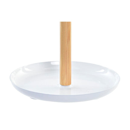 Spiegel DKD Home Decor natürlich Aluminium Weiß Bambus PS (17 x 17 x 31 cm)