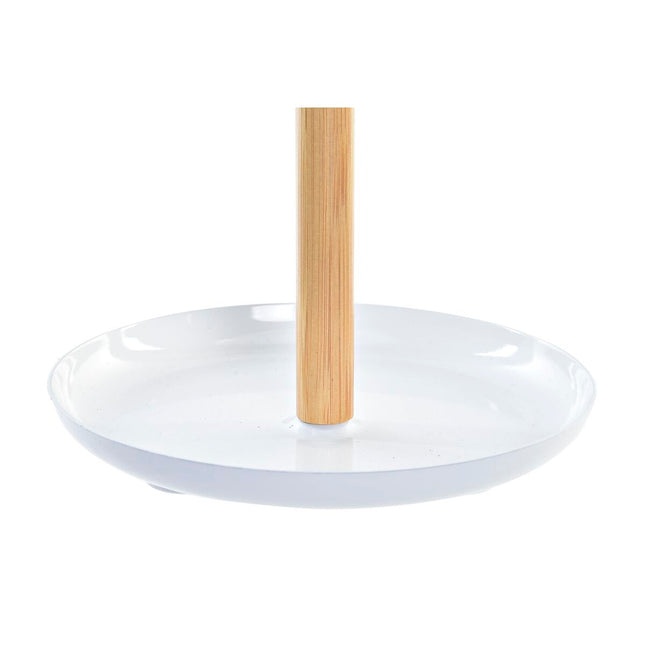Spiegel DKD Home Decor natürlich Aluminium Weiß Bambus PS (17 x 17 x 31 cm)