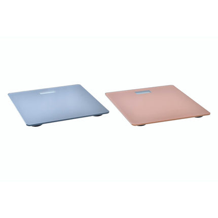 Digitale Personenwaage DKD Home Decor Grau Orange 28 x 28 x 2 cm Verre trempé (2 Stück)