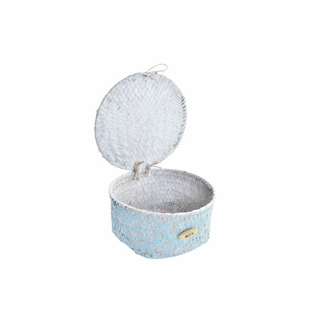 Korb-Set DKD Home Decor Polyester 20 x 20 x 12 cm Naturfaser Boho Mediterraner