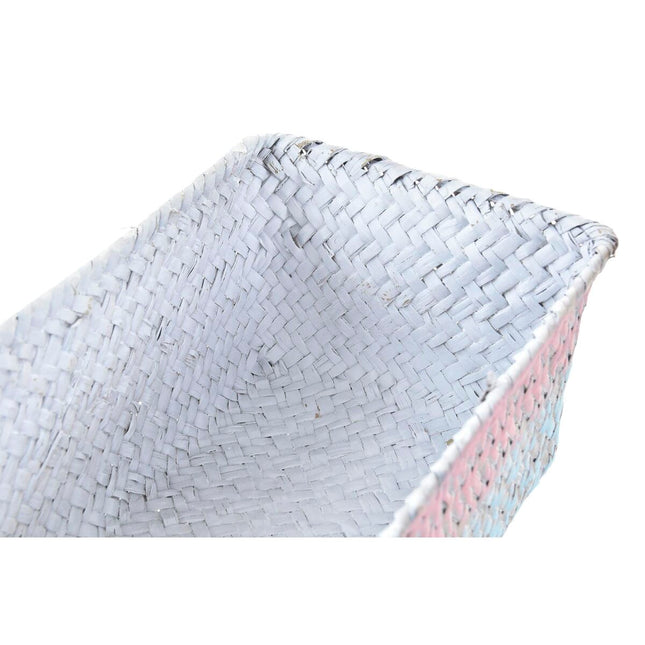 Korb-Set DKD Home Decor 31 x 16 x 11 cm Polyester 9 cm Naturfaser Boho Mediterraner