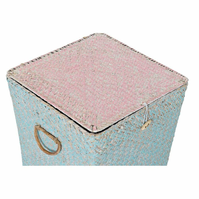 Korbsatz DKD Home Decor Polyester Faser Boho (37 x 37 x 50 cm) (3 Stücke)