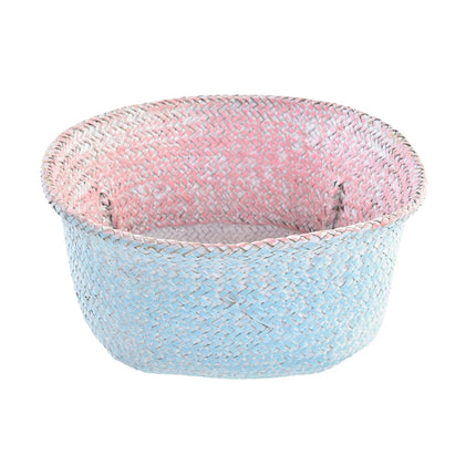 Korb DKD Home Decor Naturfaser 25 x 25 x 25 cm Mediterraner