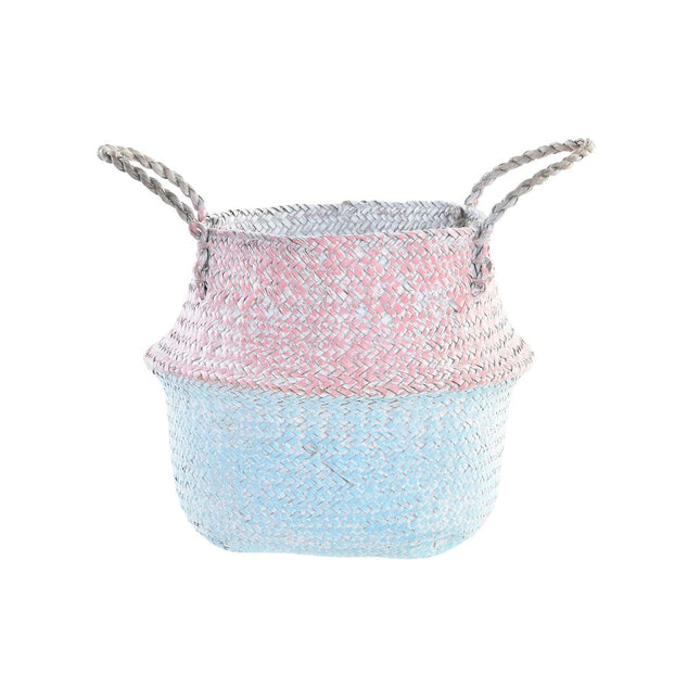 Korb DKD Home Decor Naturfaser 25 x 25 x 25 cm Mediterraner