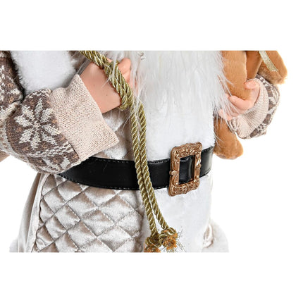 Dekoration DKD Home Decor Weihnachtsmann Grau Polyester PVC (37 x 20 x 60 cm)