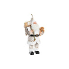Dekoration DKD Home Decor Weihnachtsmann Grau Polyester PVC (37 x 20 x 60 cm)