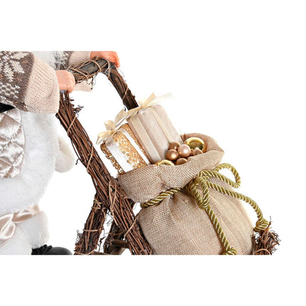 Deko-Figur DKD Home Decor Weihnachten Weihnachtsmann Holz Polyester (42 x 22 x 48 cm)