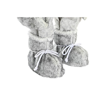 Weihnachtsschmuck DKD Home Decor Weihnachtsmann Rot Grau Holz Polyester Weiß PVC (32 x 20 x 64 cm)