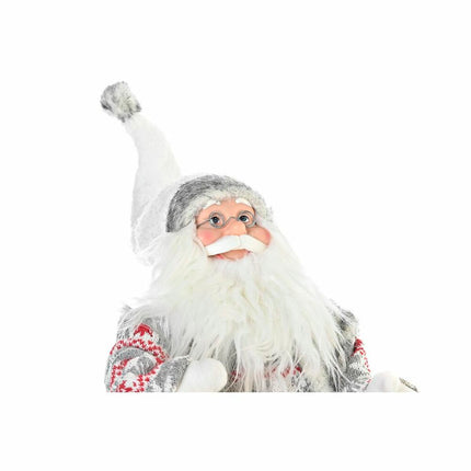 Weihnachtsschmuck DKD Home Decor Weihnachtsmann Grau Holz Polyester (42 x 22 x 48 cm)