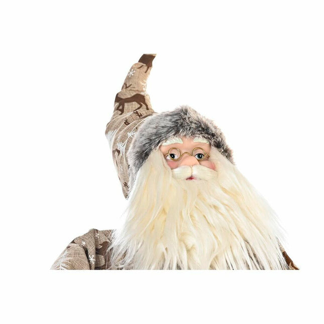 Weihnachtsschmuck DKD Home Decor Holz Polyester Weihnachtsmann (42 x 22 x 48 cm)