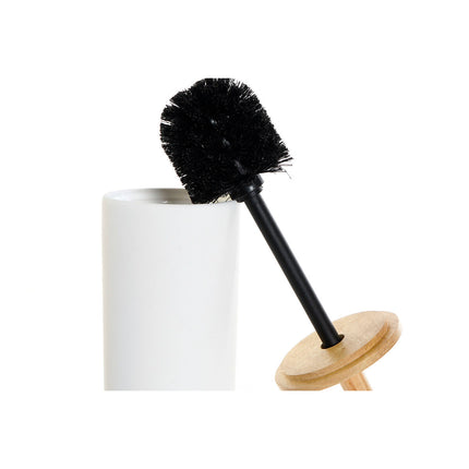 Toilettenbürste DKD Home Decor natürlich Weiß Steingut (10 x 10 x 38 cm)