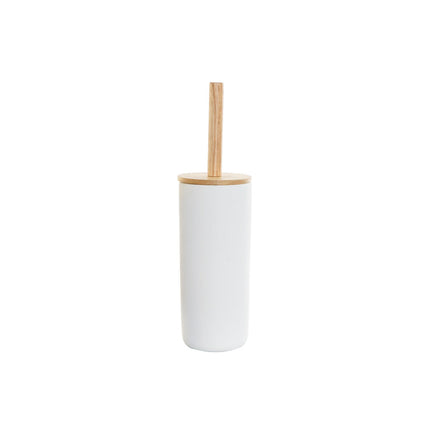 Toilettenbürste DKD Home Decor natürlich Weiß Steingut (10 x 10 x 38 cm)