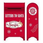 Briefkasten DKD Home Decor Weihnachten Rot Metall Weiß (34,5 x 21,5 x 61,5 cm)
