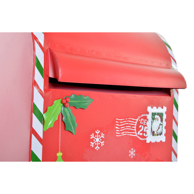Briefkasten DKD Home Decor Rot Metall Weiß (29 x 24 x 52 cm)