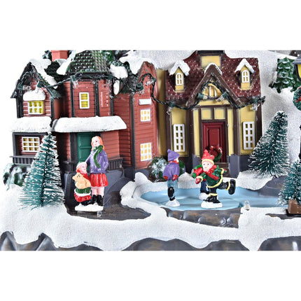Dekoration DKD Home Decor Bewegungsmelder LED Leicht Musikalisch Harz Bunt (35 x 23 x 24,5 cm)