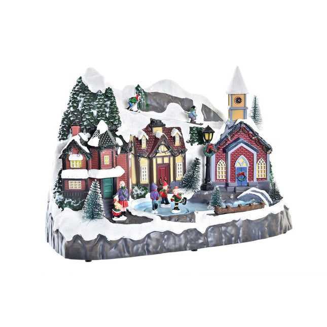 Dekoration DKD Home Decor Bewegungsmelder LED Leicht Musikalisch Harz Bunt (35 x 23 x 24,5 cm)