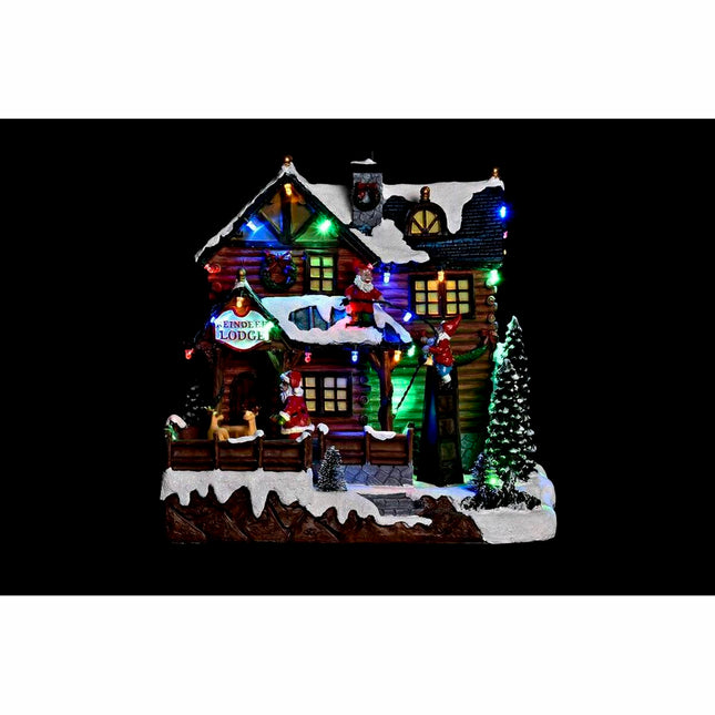 Dekoration DKD Home Decor Bewegungsmelder LED Leicht Musikalisch Harz Bunt (25,5 x 21 x 25 cm)