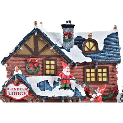 Dekoration DKD Home Decor Bewegungsmelder LED Leicht Musikalisch Harz Bunt (25,5 x 21 x 25 cm)