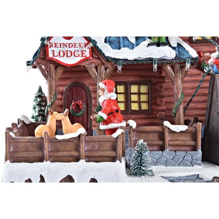 Dekoration DKD Home Decor Bewegungsmelder LED Leicht Musikalisch Harz Bunt (25,5 x 21 x 25 cm)