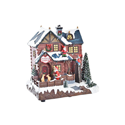 Dekoration DKD Home Decor Bewegungsmelder LED Leicht Musikalisch Harz Bunt (25,5 x 21 x 25 cm)