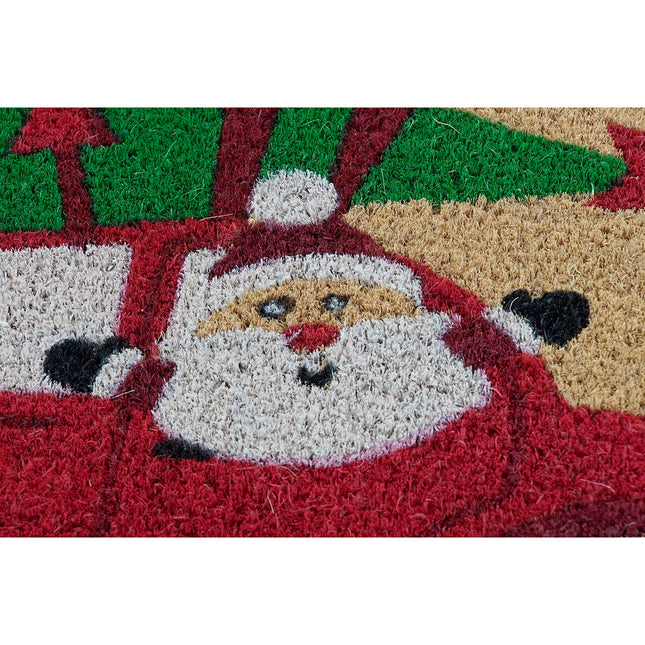 Fußmatte DKD Home Decor Weihnachtsmann PVC Kokosnuss Faser (60 x 40 x 1,5 cm) (2 Stück)