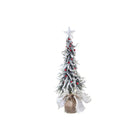 Weihnachtsbaum DKD Home Decor Rot Weiß grün PVC Verschneit 25 x 25 x 65 cm